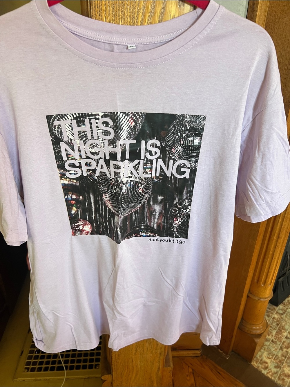 Lavender Graphic Tee - "This Night Is Sparkling" Taylor Swift